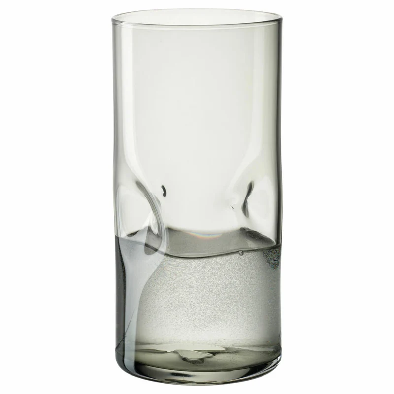Leonardo Trinkglas Vesuvio, Trinkbecher, Kalk-Natron-Glas, Grau, 330 ml, 077379