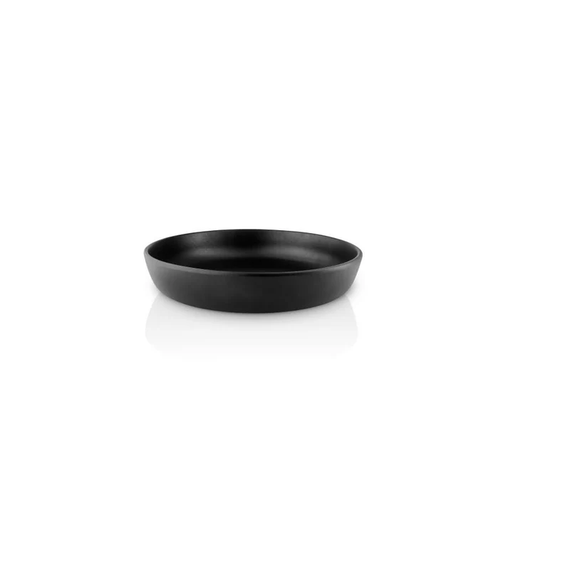 Eva Solo Salatschüssel Nordic kitchen niedrig, Steinzeug, Black, Ø 25 cm, 512706