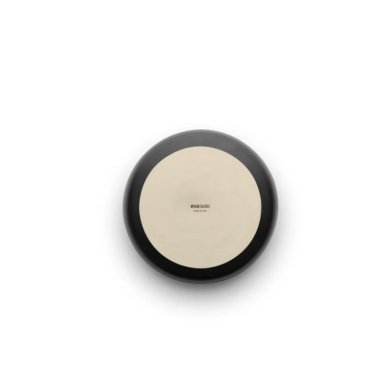 Eva Solo Salatschüssel Nordic kitchen niedrig, Steinzeug, Black, Ø 25 cm, 512706