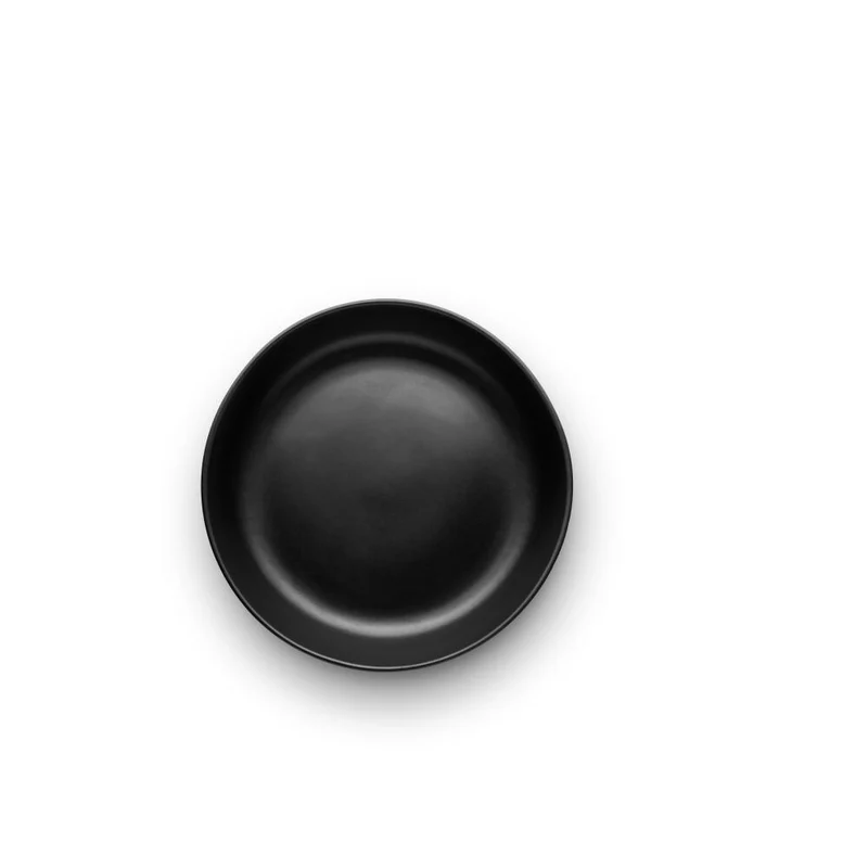 Eva Solo Salatschüssel Nordic kitchen niedrig, Steinzeug, Black, Ø 28 cm, 512707