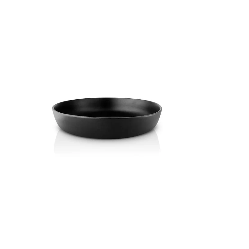 Eva Solo Salatschüssel Nordic kitchen niedrig, Steinzeug, Black, Ø 28 cm, 512707