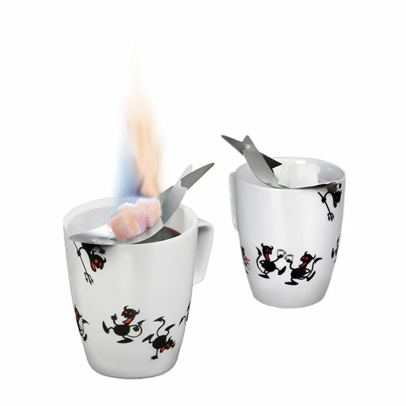 Take2 Die Feuerteufel Feuerzangen Tassenset, 4-tlg., Feuerzange, Feuerzangenbowle, Tasse, Zuckerzange, 26060