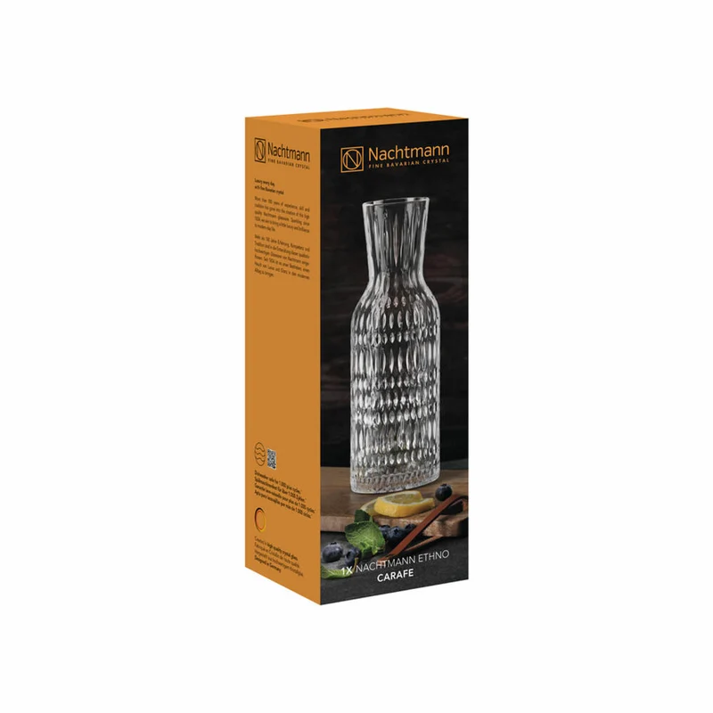 Nachtmann Ethno Wasserkaraffe, Wasser Karaffe, Kristallglas, 1.113 L, 105396