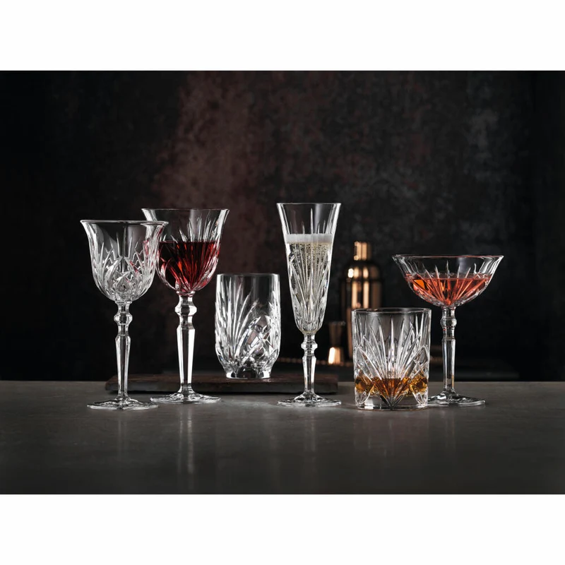 Nachtmann Palais Whisky Tumbler, 6er Set, Whiskybecher, Whiskyglas, Kristallglas, 288 ml, 105401