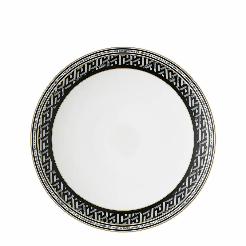 Rosenthal Versace Gourmetteller La Greca Signature Black, Porzellan, 28 cm, 19335-403765-10978