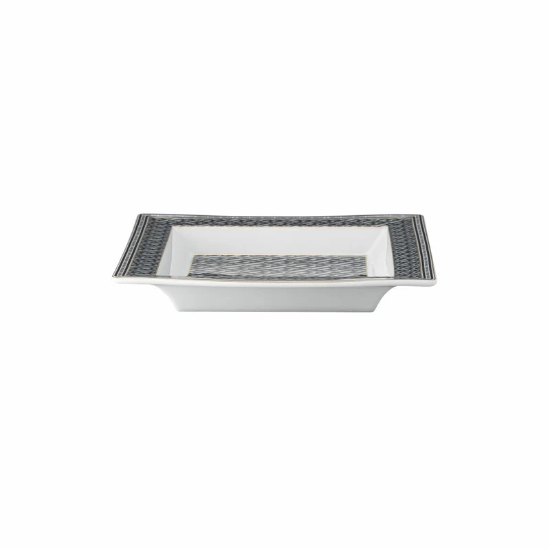 Rosenthal Versace Schale La Greca Signature Black, Porzellan, 22 cm, 14085-403765-25822