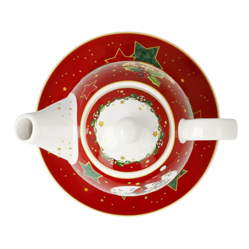 Goebel Tee-Set Tea for One Mary Engelbreit - Home Sweet Home 3-tlg., Fine Bone China, Bunt, 350 ml, 66725051