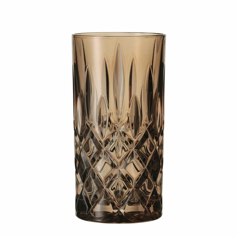 Nachtmann Noblesse Longdrinkglas Set, 2er Set, Wasserglas, Longdrink Glas, Kristallglas, Tobacco, 395 ml, 105444