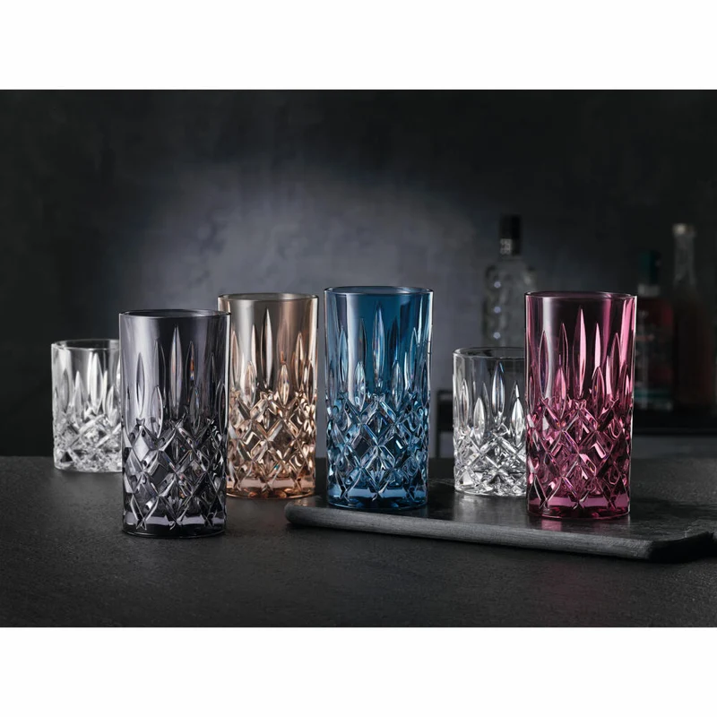 Nachtmann Noblesse Longdrinkglas Set, 2er Set, Wasserglas, Longdrink Glas, Kristallglas, Tobacco, 395 ml, 105444
