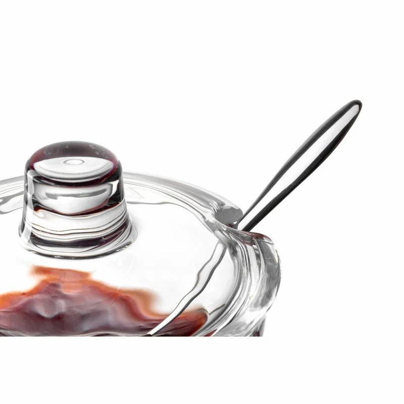 montana Geleedose mit Löffel :prepare, Glas, Edelstahl, Klar, 180 ml, 046012