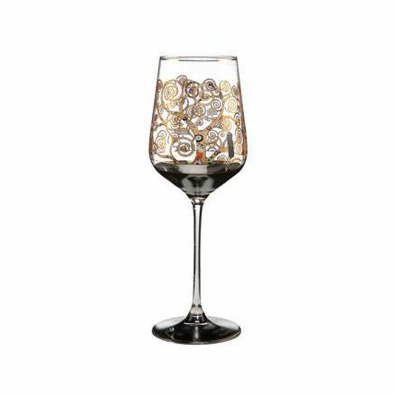 Goebel Weinglas Gustav Klimt - Der Lebensbaum, Glas, Bunt, 450 ml, 66926631