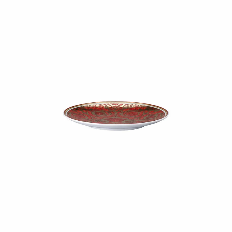 Rosenthal Versace Brotteller Medusa Garland Red, Porzellan, 17 cm, 19335-409958-10217