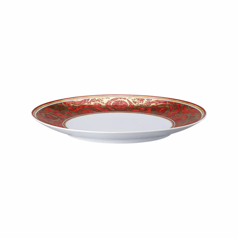 Rosenthal Versace Speiseteller Medusa Garland Red, Porzellan, 28 cm, 19335-409958-10229