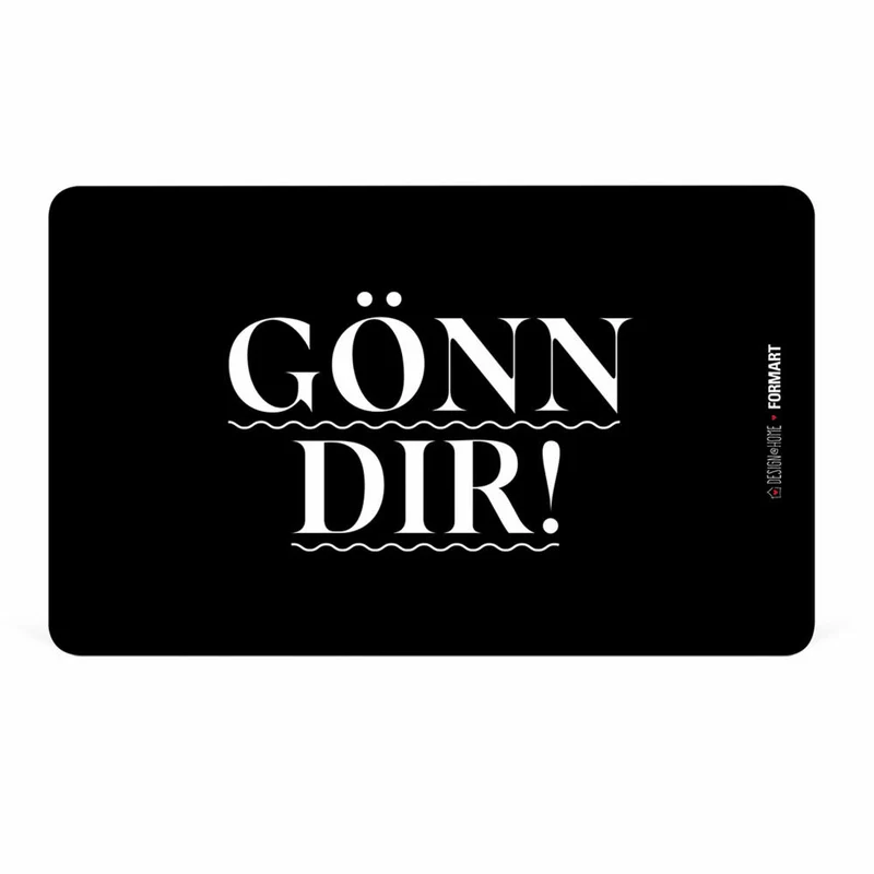 PPD Gönn dir Tray D@H, Frühstücksbrettchen, Brettchen, Frühstück, Resopal, Schwarz, 14.3 x 23.3 cm, 661331