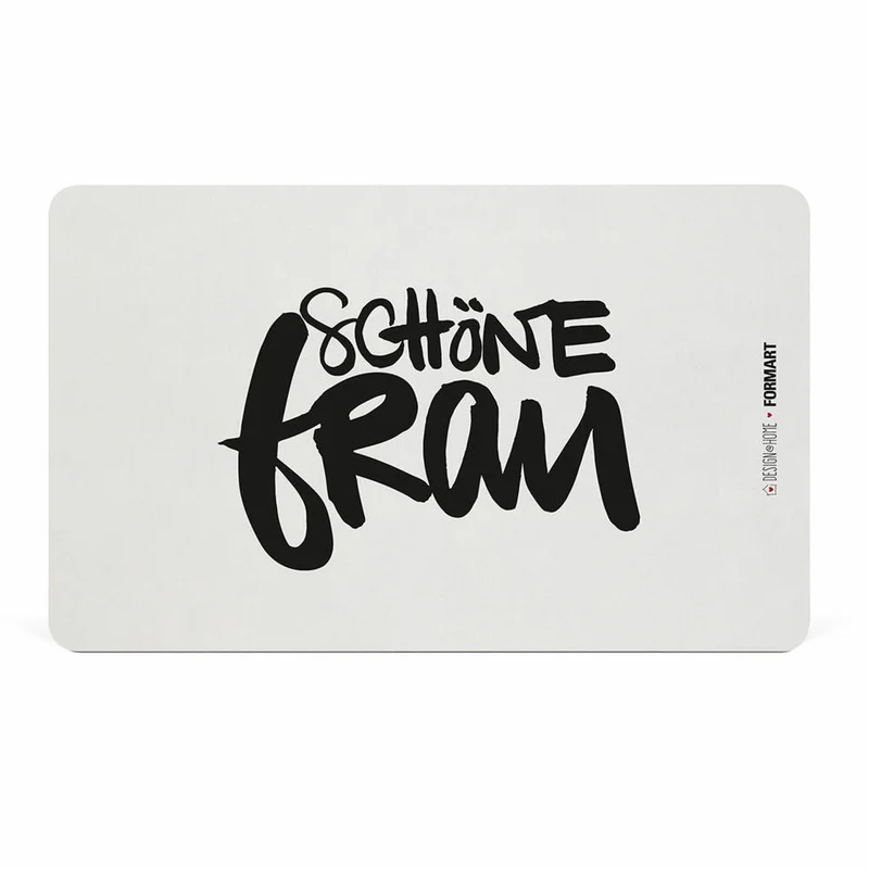 PPD Schöne Frau Tray D@H, Frühstücksbrettchen, Brettchen, Frühstück, Resopal, Weiß / Schwarz, 14.3 x 23.3 cm, 661335
