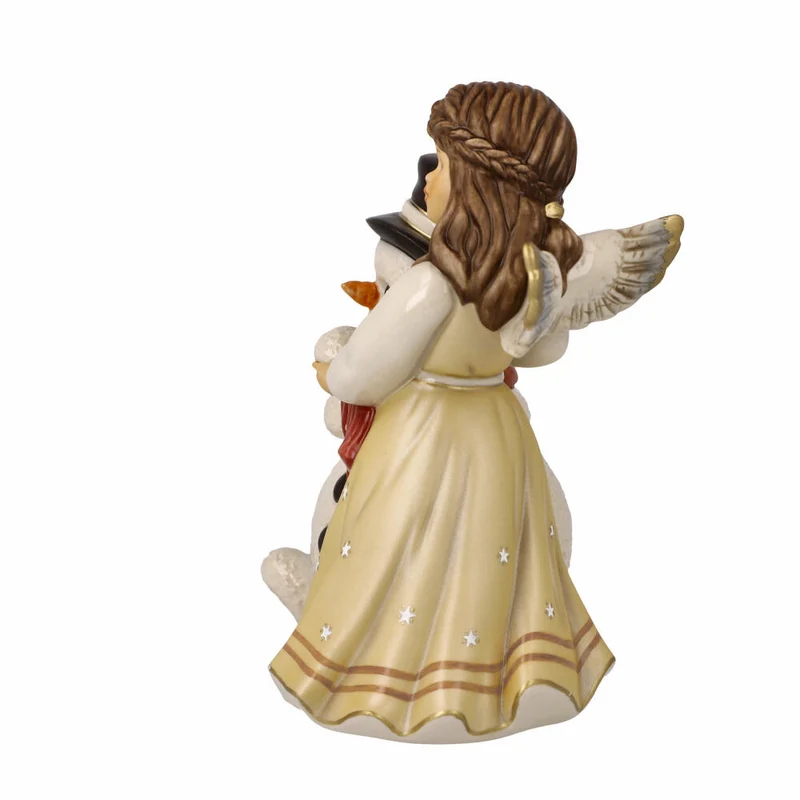 Goebel Engel Kuschelige Winternacht, Dekofigur, Weihnachten, Steingut, Champagner, 14.5 cm, 41675071