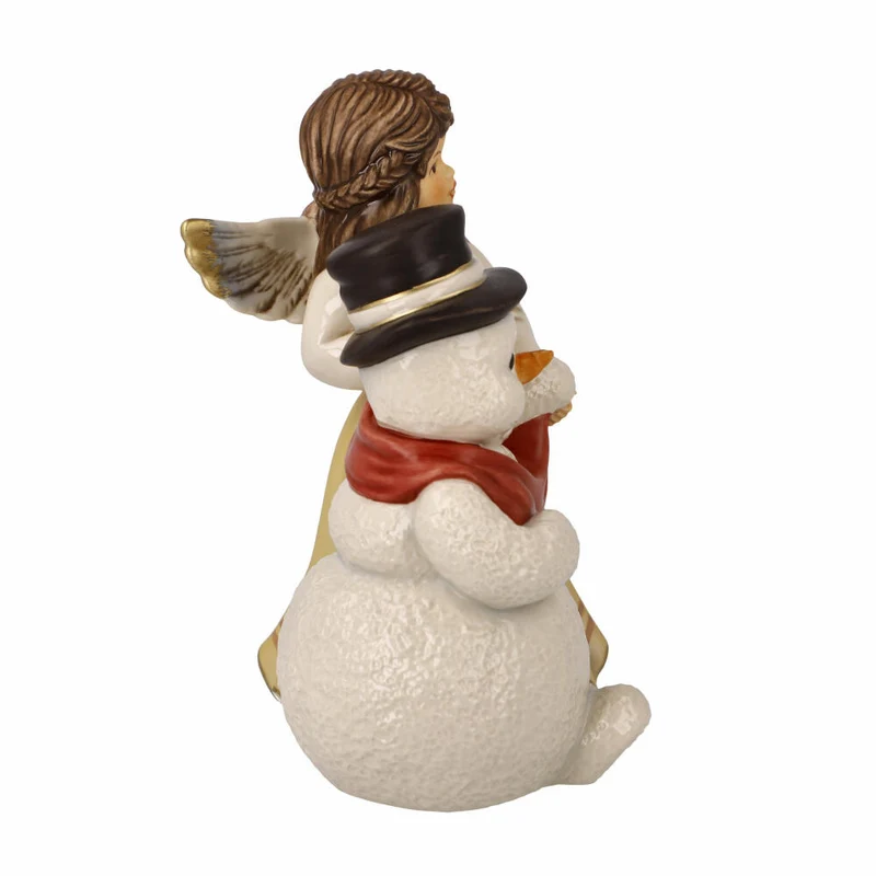 Goebel Engel Kuschelige Winternacht, Dekofigur, Weihnachten, Steingut, Champagner, 14.5 cm, 41675071