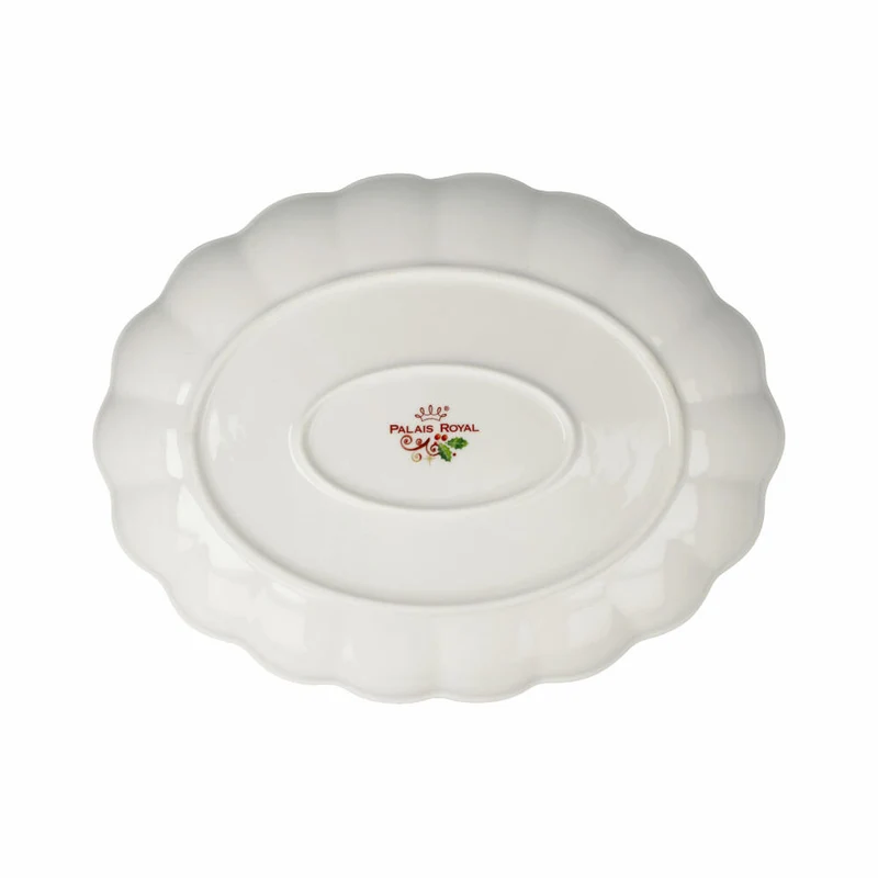 Goebel Schale Palais Royal - Ellipsis, Weihnachtsmotiv, Porzellan, Bunt, 28 x 21.5 cm, 51001611