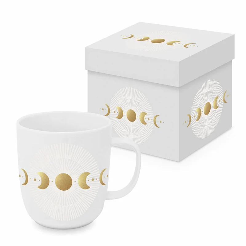 PPD Luna & Solis Matte Mug, in Geschenkbox, Henkelbecher, Kaffeebecher, Becher, Tasse, New Bone China, 400 ml, 161402309