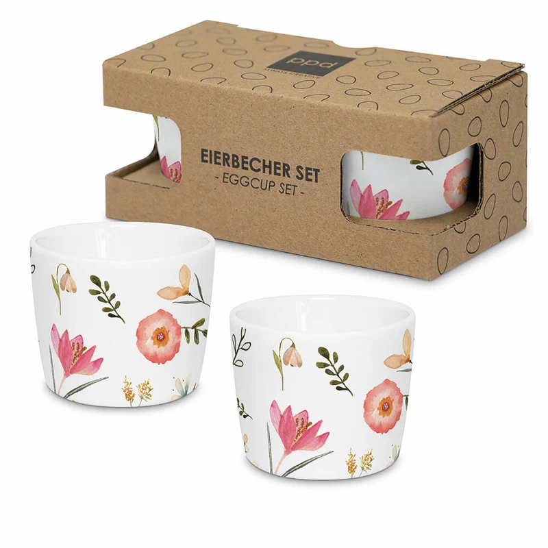 PPD Oh Happy Day Egg Cup Set, 2-tlg., Eierbecher, Eierhalter, New Bone China, 162400775