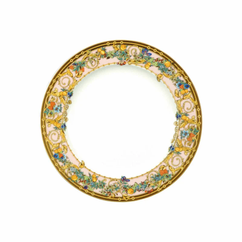 Rosenthal Versace Frühstücksteller Le jardin de Versace, Porzellan, 22 cm, 19300-409609-10222