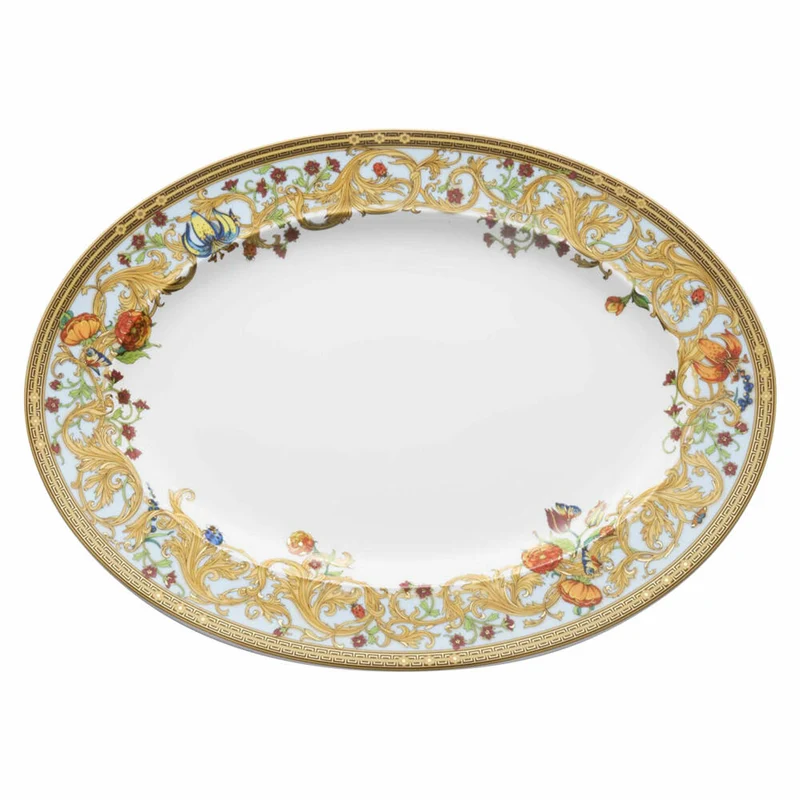Rosenthal Versace Platte Le jardin de Versace, Porzellan, 34 cm, 19300-409609-12734
