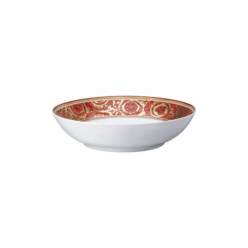 Rosenthal Versace Suppenteller Medusa Garland Red, Porzellan, 22 cm, 19335-409958-10322
