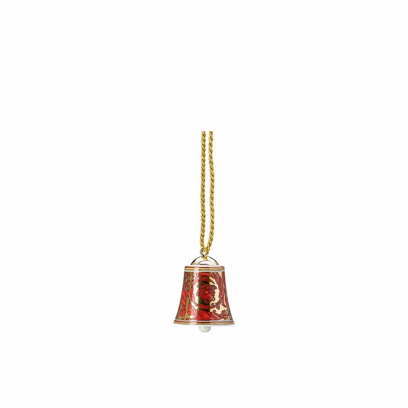 Rosenthal Versace Porzellanglocke Medusa Garland Red, Porzellan, 7 cm, 14089-409958-27911