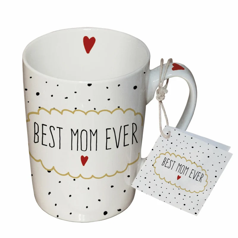 PPD Becher Best Mom, Henkelbecher, Kaffeetasse, Becher, Tasse, New Bone China, 250 ml, 551277