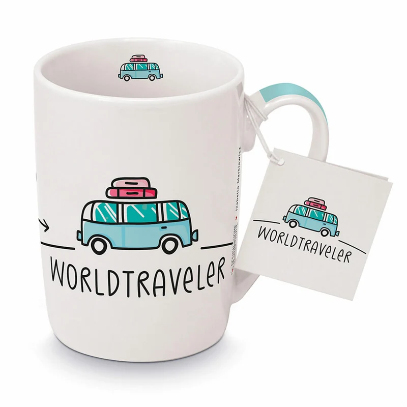 PPD Becher Worldtraveler, Henkelbecher, Kaffeetasse, Becher, Tasse, New Bone China, 250 ml, 551322