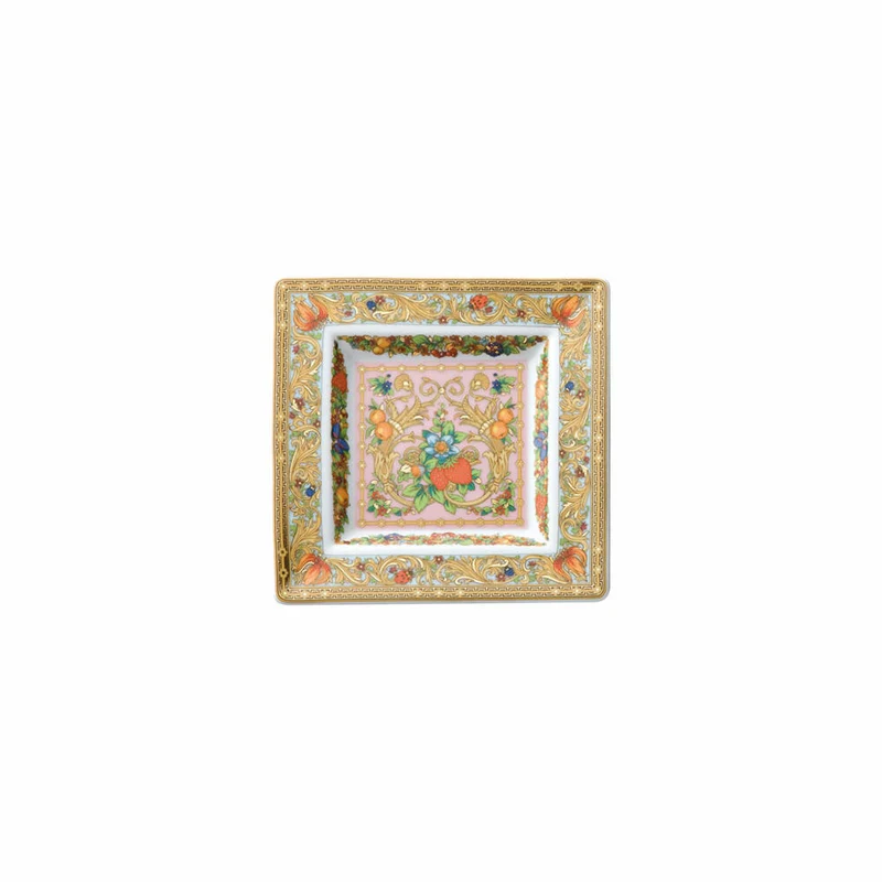 Rosenthal Versace Schale Le jardin de Versace, Porzellan, 14 x 14 cm, 14085-102912-25814