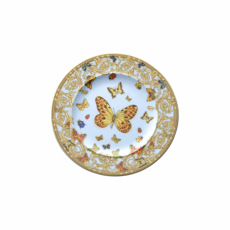Rosenthal Versace Wandteller Le jardin de Versace, Porzellan, 18 cm, 19300-409609-20018
