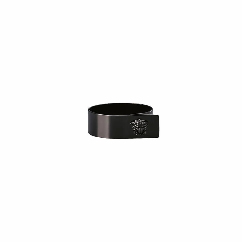Rosenthal Versace Serviettenring Medusa Black, Metall, 5 x 4 cm, 69201-321644-05001