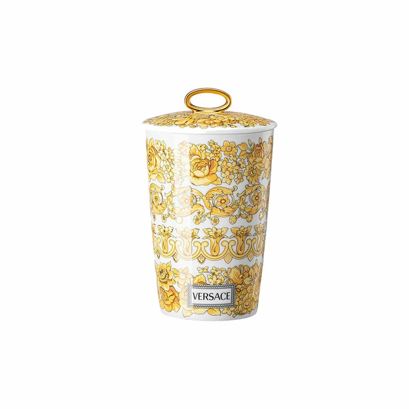 Rosenthal Versace Tischlicht 2-tlg. mit Duftwachs Medusa Rhapsody, Materialmix, 14 cm, 14402-403670-24868