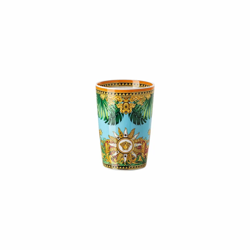 Rosenthal Versace Tischlicht 2-tlg. mit Duftwachs Jungle Animalier, Materialmix, 14 cm, 14402-403713-24868