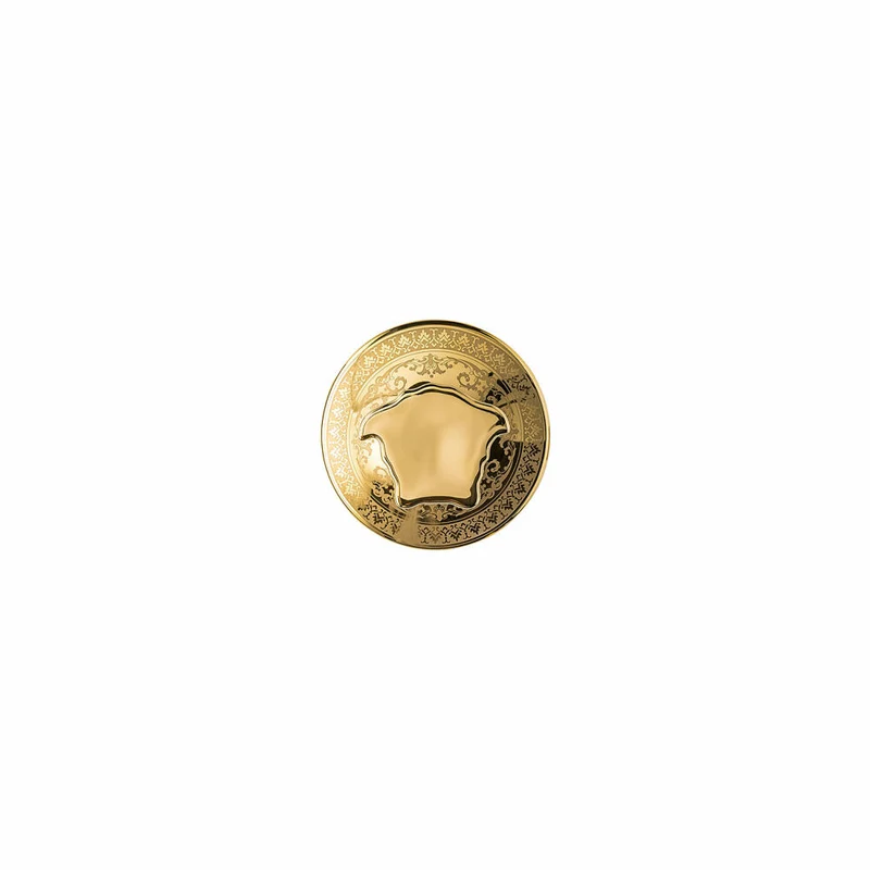 Rosenthal Versace Tischlicht 2-tlg. mit Duftwachs Golden Medusa, Materialmix, 12 cm, 14498-403721-24868