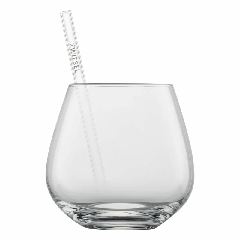 Schott Zwiesel Drinks-Set After Work 9-tlg., 4 Becher mit Glastrinkhalmen und Bürste, Glas, 130015