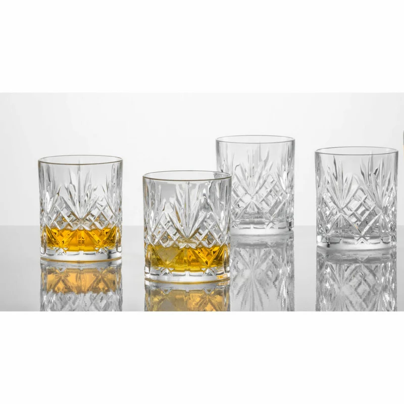 Schott Zwiesel Whiskyglas 4er Set Show, Tumbler, Whiskygläser, Kristallglas, 334 ml, 121877