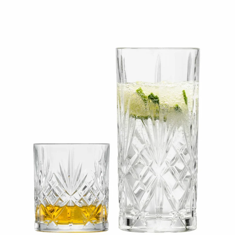 Schott Zwiesel Gläserset Show 8-tlg., 4 Longdrinkgläser, 4 Tumbler, Kristallglas, 121881