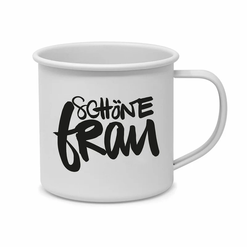 PPD Schöne Frau Metal Mug D@H, Henkelbecher, Kaffeebecher, Becher, Tasse, Metall, 350 ml, 581101942