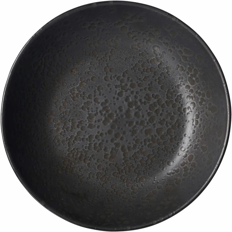 Ritzenhoff & Breker Schale Kitwe, Schüssel, Salatschale, Suppenschale, Steinzeug, Schwarz, Ø 20 cm, 271430