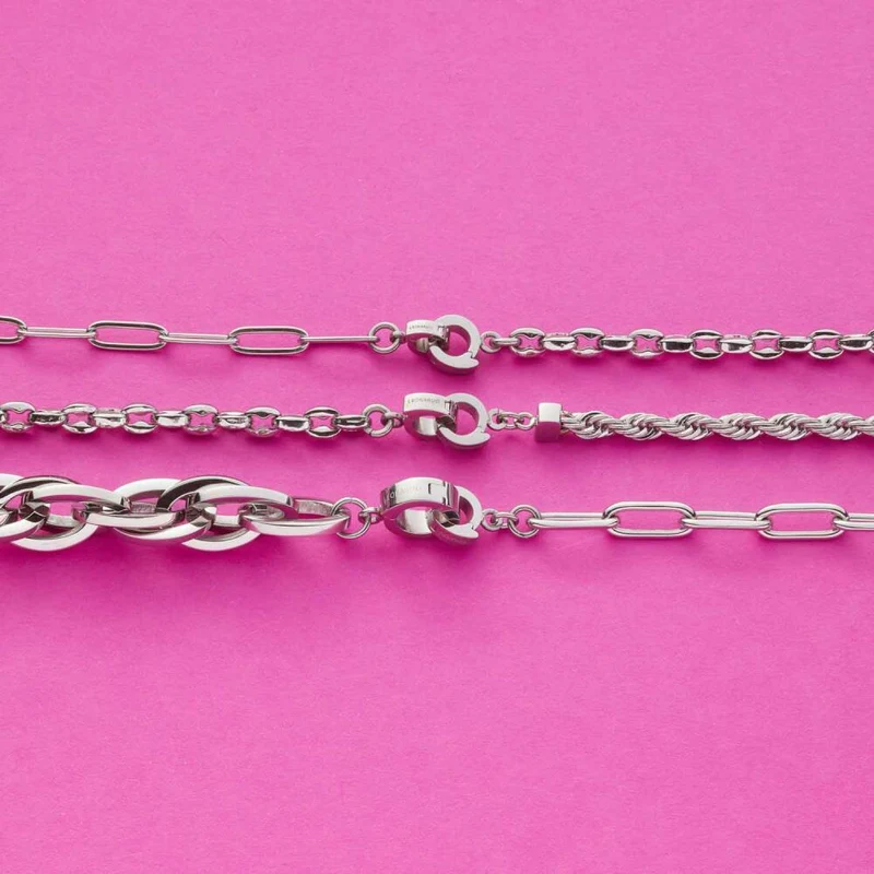 Leonardo Jewels Armband Romea Clip & Mix, Armschmuck, Schmuck, Edelstahl, Silber, 023274