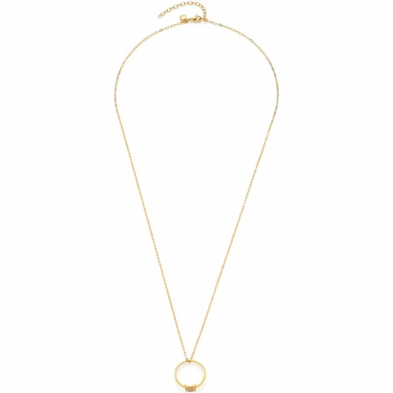 Leonardo Jewels Halskette Leda CIAO, Kette, Schmuck, Edelstahlkette, Edelstahl, Glas, Gold, 023307