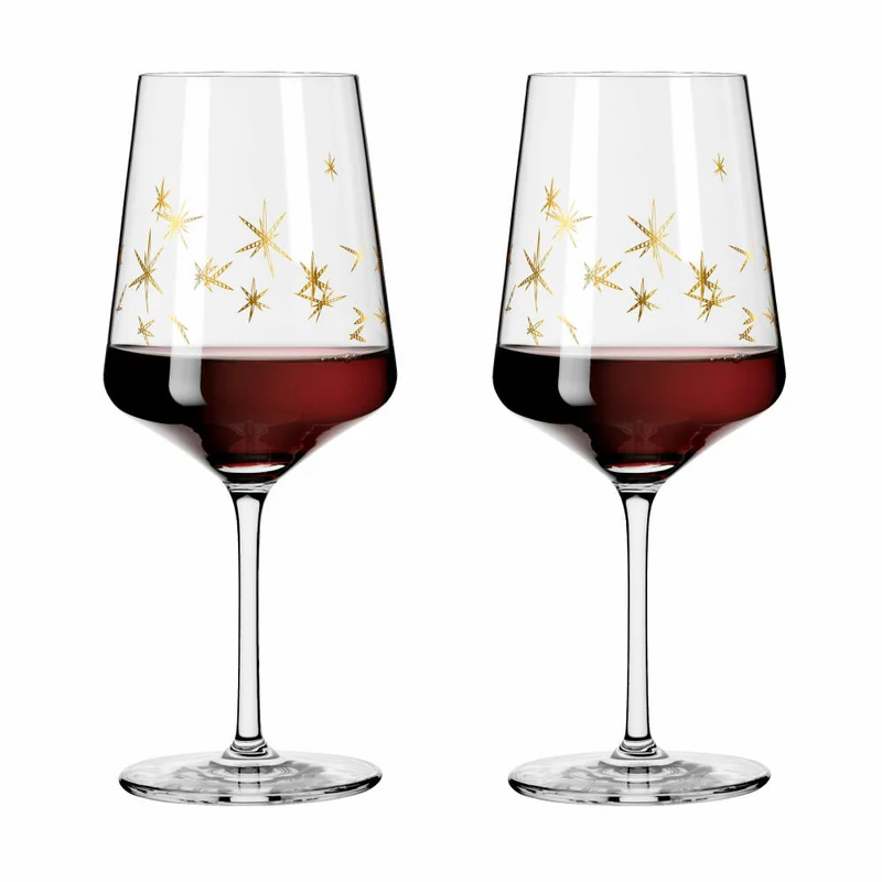 Ritzenhoff Rotweinglas 2er-Set Celebration Deluxe 003, Romi Bohnenberg, Kristallglas, 540 ml, 6141011