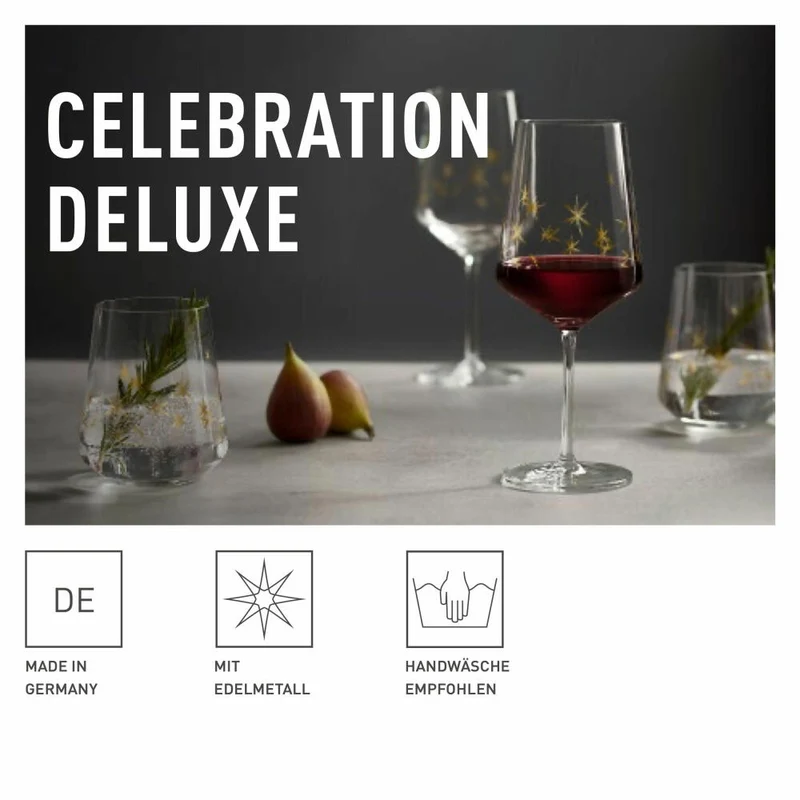 Ritzenhoff Wasserglas 2er-Set Celebration Deluxe 003, Romi Bohnenberg, Kristallglas, 510 ml, 6141013