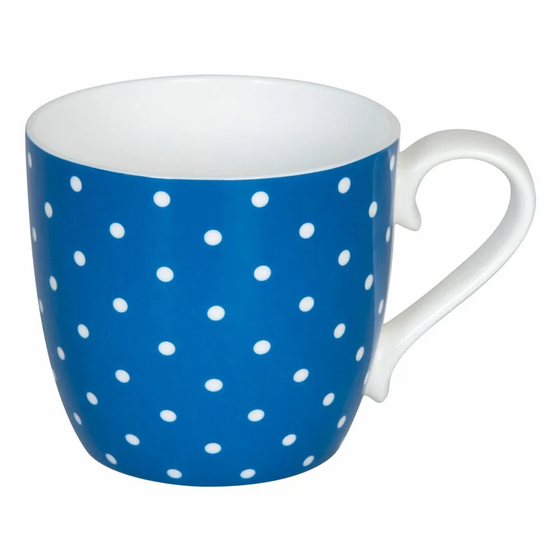 Könitz Little Dots Turquoise Becher, Tasse, Kaffeetasse, Bone China, Blau, 400 ml, 11 2 057 2343