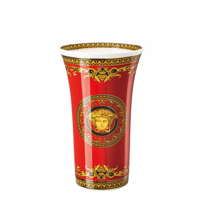 Rosenthal Versace Vase Medusa, Porzellan, 26 cm, 14091-102721-26026