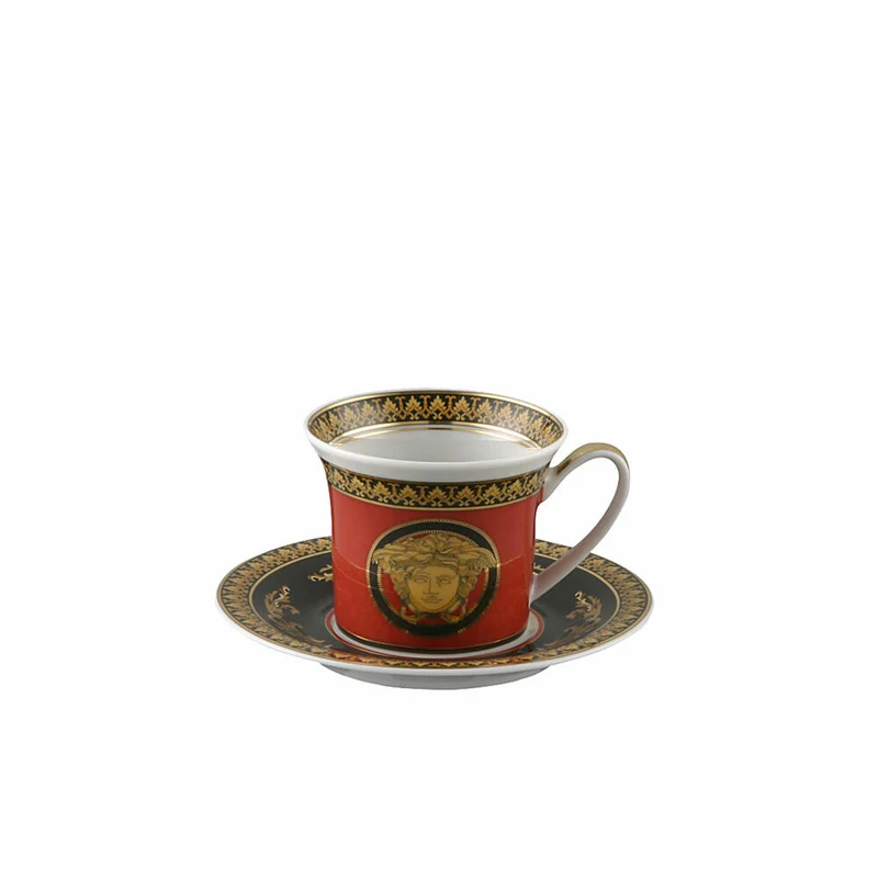 Rosenthal Versace Espressotasse 2-tlg. Medusa, Porzellan, 90 ml, 19315-409605-14715