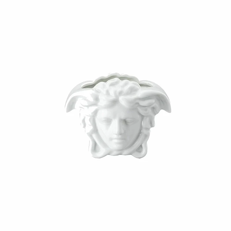 Rosenthal Versace Vase Medusa Grande White, Porzellan, 9 cm, 14493-800001-26009