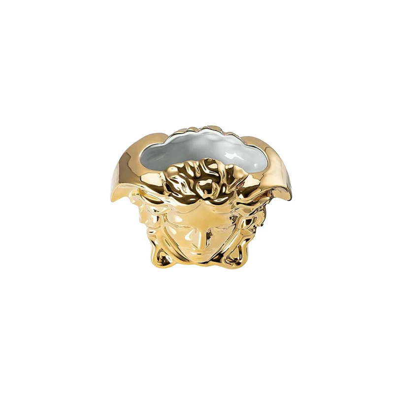 Rosenthal Versace Vase Medusa Grande Gold, Porzellan, 9 cm, 14493-426157-26009